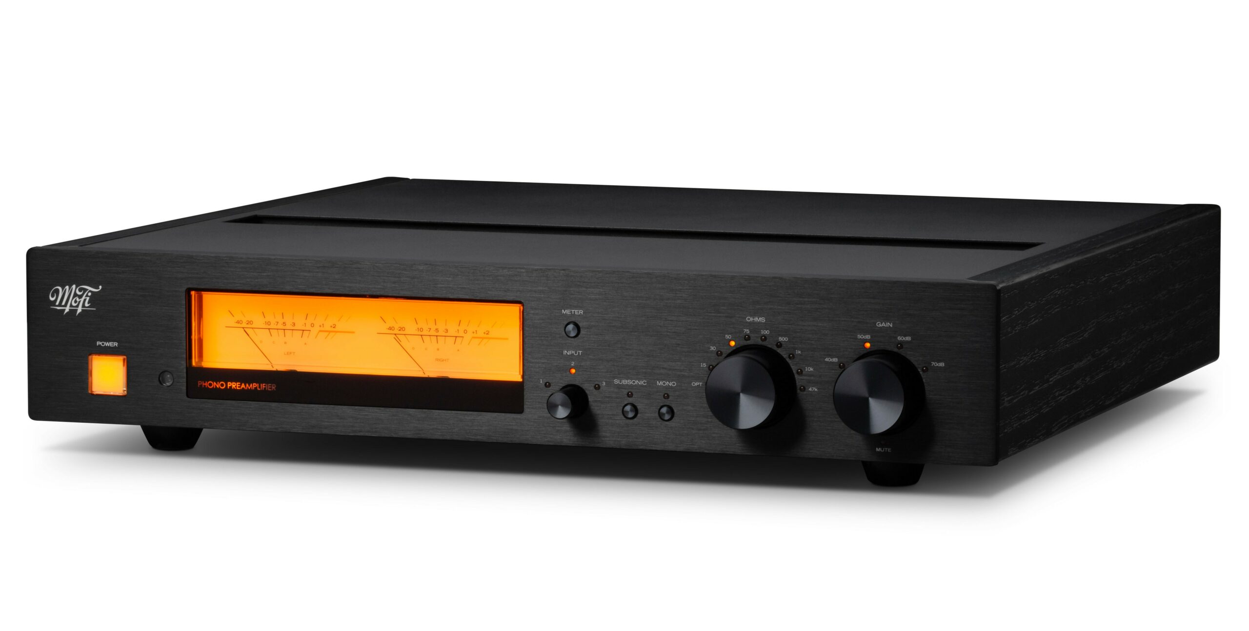 MoFi MasterPhono: A Benchmark in analog audio 8 Find the perfect match for your cartridge with 10 switchable impedance loading adjustments, including a “Custom” via RCA plug on rear panel.