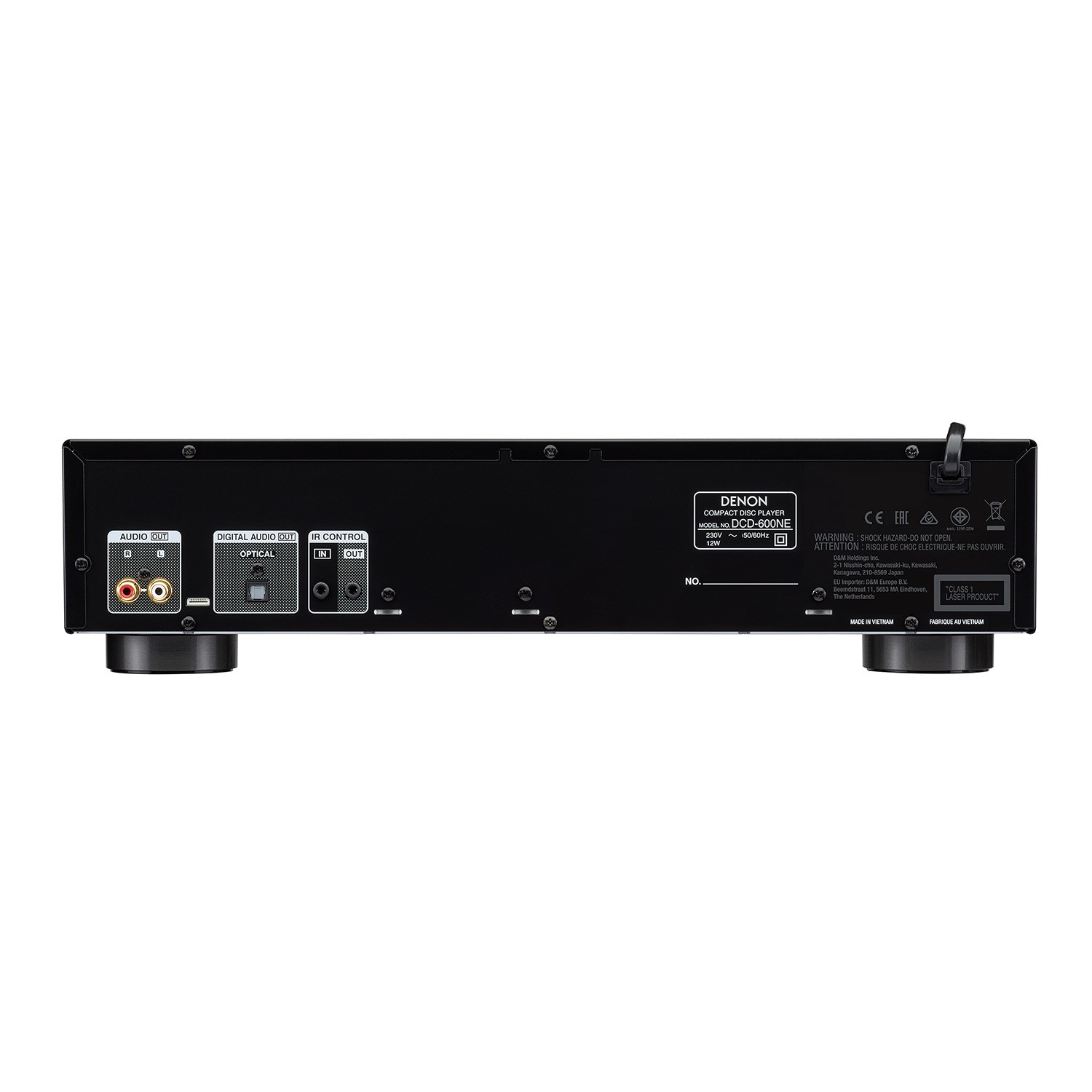 The depth is the same as the PMA-600NE, so the amplifier can easily stand on top, which it should for cooling reasons.