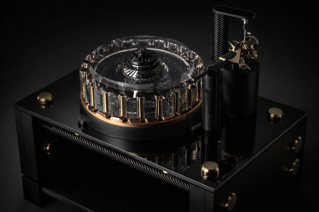 How to Connect a Turntable: Phono Preamps, Grounding, Bluetooth, and Active Speakers Explained 10 Wilson Benesch showcases the Greenwich turntable within its GMT analog platform. Using the patented Omega Direct Drive motor and Alpha Drive electronics, the design shares core technology with the Prime Meridian and GMT One.