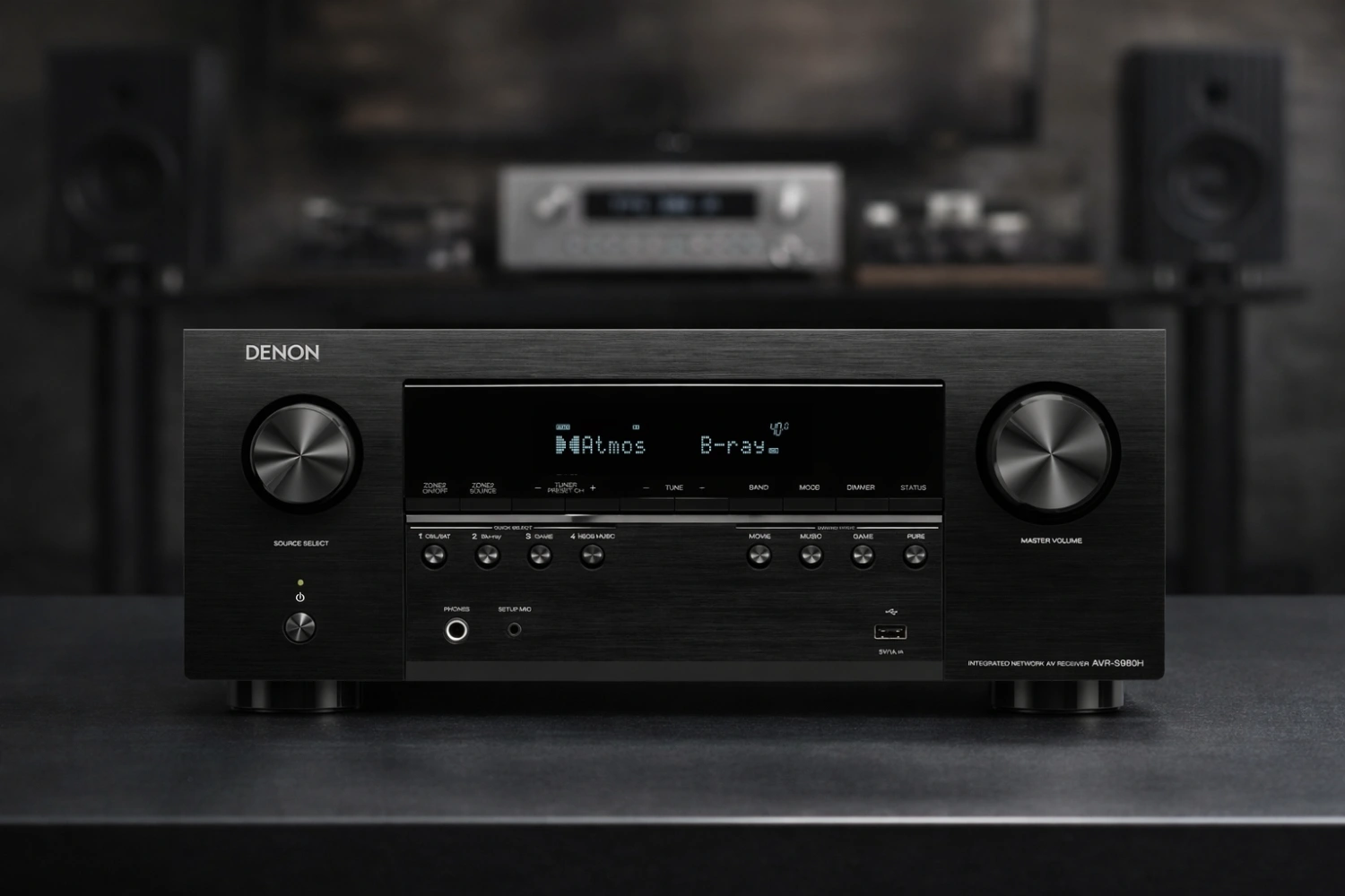 Home Cinema Components Worth Hearing 11 Dolby Atmos home cinema speaker layout connected to an AV receiver with TV and subwoofer
