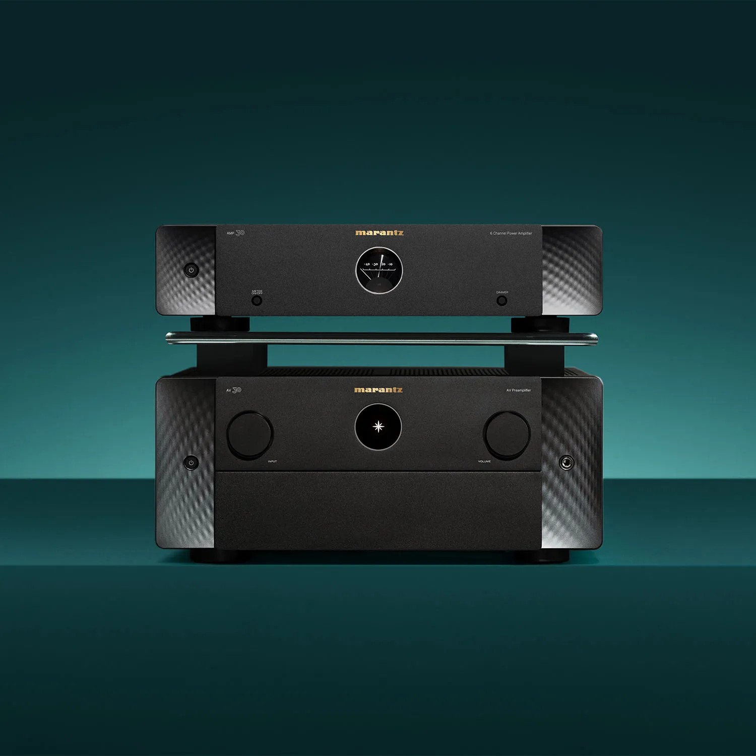 Paired with the Marantz AMP 30, the AV 30 becomes the heart of a truly high-end surround experience.